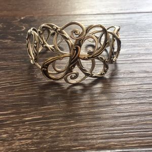 Gorgeous Two-toned Cuff Bracelet